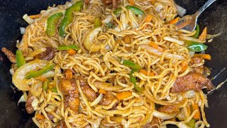 Restaurant style chicken chow mein  Juicy and perfect chicken chow mein recipe [upl. by Ahsiemat]