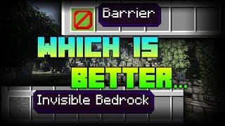 Minecraft Barrier Block Or Invisible Bedrock [upl. by Anowahs]