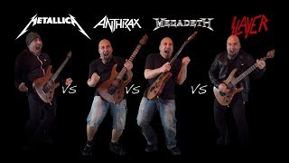 The Big 4 Guitar Riffs Battle [upl. by Clauddetta]