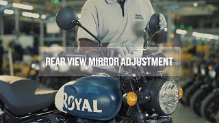 Rear View Mirror Adjustment  Hunter 350 [upl. by Mukund]