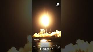 SpaceX rocket lights up sky over Puerto Rico and Bahamas after launch from Cape Canaveral Florida [upl. by Nefets]