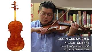 Grubaugh amp Seifert quotDa Saloquot viola 2018  CheYen Chen  at the Metzler Violin Shop [upl. by Farris758]