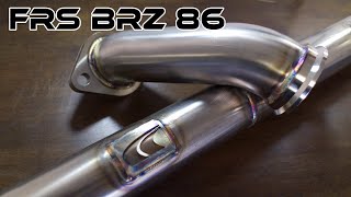 JDL FrontpipeOverpipe Install 🔧 FRS BRZ 86 [upl. by Eeroc]