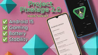 Project Pixelage 20 Unleashed Android 15 for Redmi Note 8T  Xiaomi  RandomRepairs [upl. by Elokkin]