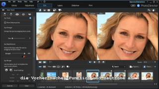 CyberLink PhotoDirector  Porträts retuschieren [upl. by Downing]