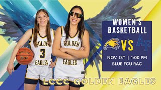 Womens Basketball LCCC vs Air Force Prep  November 1 2024 [upl. by Brackely]