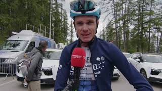 Chris Froome  Interview at the finish  MercanTour Classic AlpesMaritimes 2022 [upl. by Ronna]