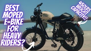 5 Best MOPED Style Electric Bikes For Big Guys 2024 [upl. by Ellenahc]