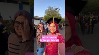 Terpaksa bikin konten di tempat wisuda aku karena gada waktu lagi cari tempat bilavlog trending [upl. by Limaa]