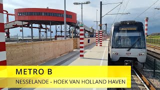 Classic Cabinerit  Metro Rotterdam  Lijn B Nesselande  Hoek van Holland Haven [upl. by Atires]