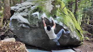 Squamish Bouldering University Crawl V7 [upl. by Stephine]