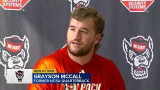 NC States Grayson McCall opens up about decision to retire from football [upl. by Olympium63]