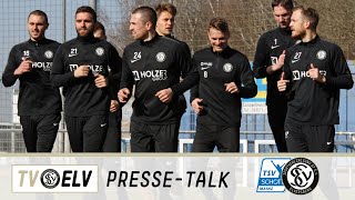 TV Elv  PresseTalk  TSV Schott Mainz vs SV Elversberg  270221 [upl. by Abramo]