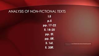 How to write an analysis  Part two nonfictional texts [upl. by Grube]