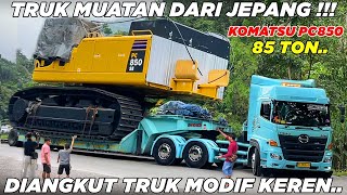 WOOWW  Rem Truk Sampai Panas Sitinjau Lauik Kedatangan Truk Keren Muatan Raksasa Buatan Jepang [upl. by Ibocaj861]