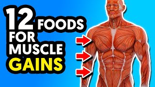 12 Best Foods For Muscle Building and Strength [upl. by Suoirred]