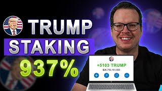 Stake MAGA 🚀 Earn Up to 937 APY by Staking TRUMP [upl. by Winnah85]