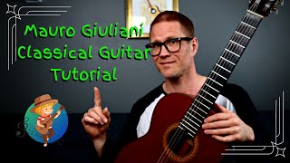 Mauro Giuliani Allegretto Classical Guitar Tutorial [upl. by Anaud558]