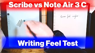 How does the Writing Experience Compare between the Kindle Scribe and the Note Air 3 C [upl. by Artekal]