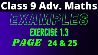 Examples exercise 13 page 24 and 25 [upl. by Arlette215]