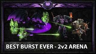 WoW Highest  Best Burst in Arena 2v2 Ever  MoP 54 [upl. by Atteynod]