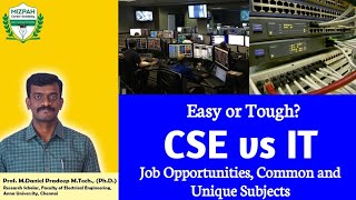 CSE vs IT in Tamil  Computer Science Engineering vs Information Technology Job Opportunities Tamil [upl. by Bluh]