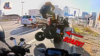 BRUTAL MOTORCYCLE CRASHES  CRAZY amp EPIC Motorcycle Moments 2024 [upl. by Elleira]