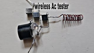 how to make Wireless Ac line tester using Bc547 transistor वायरलेस Ac लाइन tester कैसे बनाये [upl. by Ayotna]