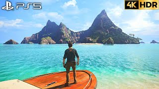 Uncharted 4 A Thiefs End PS5 4K HDR Gameplay Chapter 12 At Sea [upl. by Tessler]