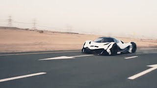 DEVEL SIXTEEN Top Speed Run at Dubai 503 kmh [upl. by Ymerrej]