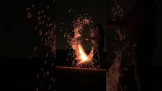 Steel wool firework flame shortvideo shorts action exprimentshorts fireworks [upl. by Adrianne]