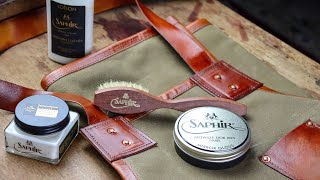 GIVEAWAY Waxed CanvasLeather Apron amp Saphir Bundle feat Creative RestorationsBlack Friday Sale [upl. by Earvin19]