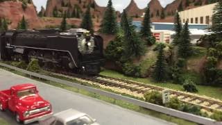 Rivarossi Union Pacific 484 8444 Pulling Heavyweight Passenger Cars [upl. by Aserehc]