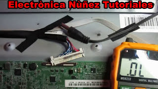 Reparar tv LED sin Vídeo Falla Resuelta VÍDEO 2 de 2 electrónica nuñez tutoriales [upl. by Wylma86]