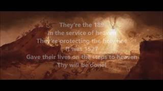 Sabaton  The Last Stand Lyrics [upl. by Nimar]