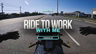 Ride to Work on My Yamaha R7  Havent been to Happy Lately 🏍️💨 [upl. by Danae]