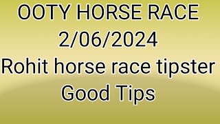 Ooty horse racing tips l today horse race l ooty race tips 02062024 [upl. by Pallaten]