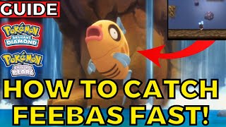 How to catch Feebas FAST in Pokemon Guide Brilliant Diamond Shining Pearl [upl. by Thad]