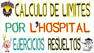 regla de hospital en cálculo de límites full ejercicios resueltos de derivadas [upl. by Cerelia458]