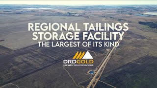 DRDGOLD’s Far West Gold Recoveries regional tailings storage facility [upl. by Yrrad]