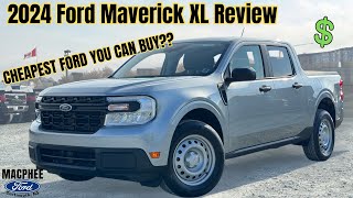 Cheapest Ford You Can BUY 2024 Ford Maverick XL Review [upl. by Niu]