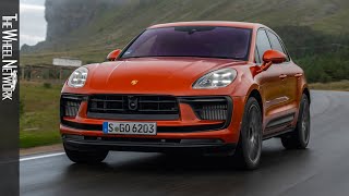 2022 Porsche Macan S  Papaya Metallic  Driving Interior Exterior [upl. by Burnie]