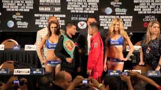 DANIEL PONCE DE LEON v ABNER MARES FACE OFF  FINAL PRESS CONFERENCE  MAYWEATHER v GUERRERO [upl. by Godfrey475]