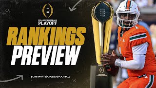 College Football Playoff Rankings PROJECTIONS How far will Miami fall after upset loss [upl. by Hayne943]