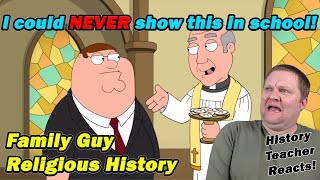 History Teacher Reacts to Family Guy Religious History Jokes [upl. by Nida]