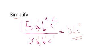 Simplifying Algebraic Fraction in 2 minute 1 second video Index LawsIndice GCSE Maths 2025 gcse [upl. by Swainson996]