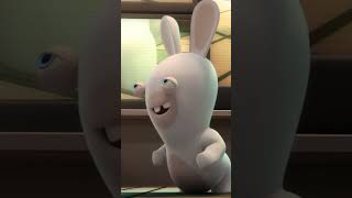 Souriez les Lapins vous êtes filmés  😬📺 Les Lapins Crétins Invasion 🐰shorts [upl. by Eirol]