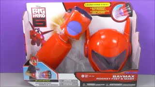 Be Like Baymax Baymax Rocket Fist and Mask Big Hero 6 Toy Review [upl. by Minette]