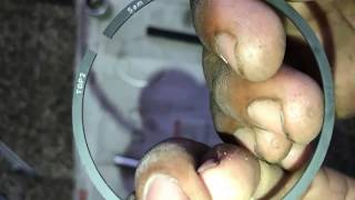 part 4Bajaj Discover 150 Piston ring installation [upl. by Pelagia361]