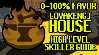 EASY OSRS GUIDE  0100 LOVAKENGJ HOUSE FAVOUR  HIGH LEVEL SKILLERS [upl. by Nnylarak]